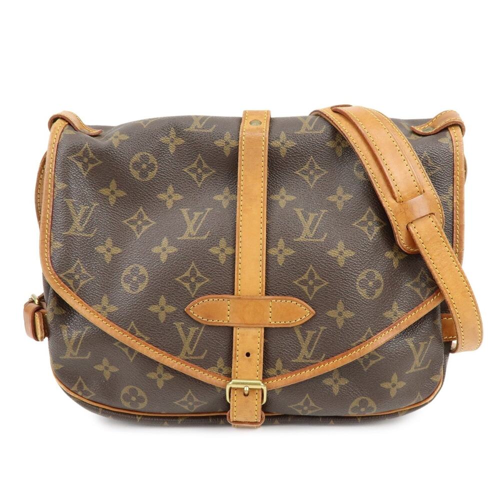 Louis Vuitton Monogram Saumur 30 Shoulder Bag Brown